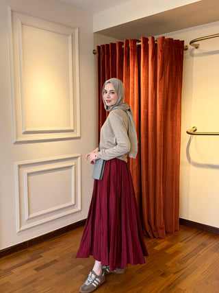 Kraşlı müslin etek